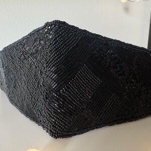 Elegant Black Beaded Women's Belt